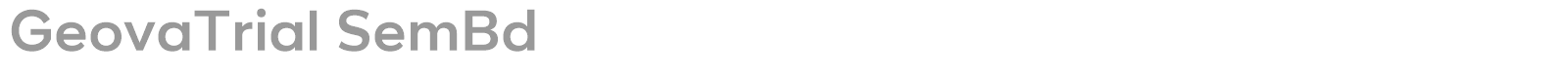 Geova font preview