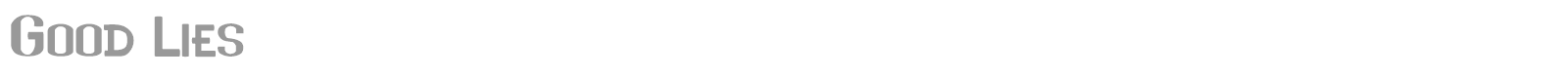 Good Lies font preview