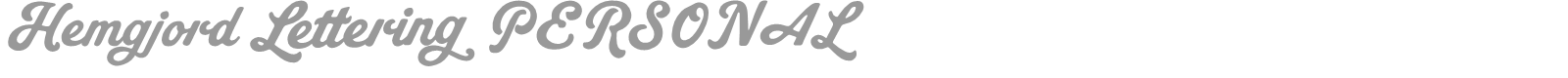 Hemgjord Lettering font preview