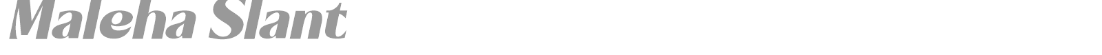 Maleha font preview