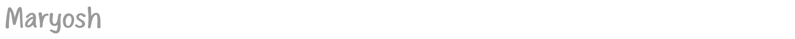 Maryosh font preview