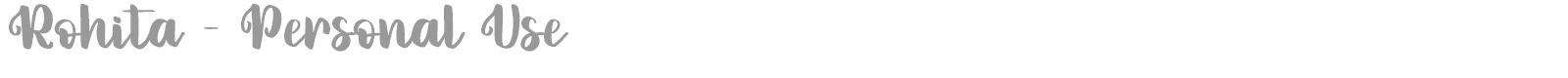 Rohita font preview