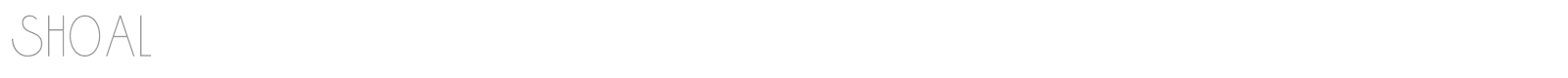 Shoal font preview