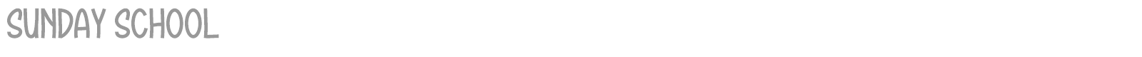 Sunday School font preview