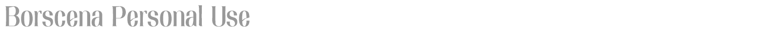 Borscena font preview
