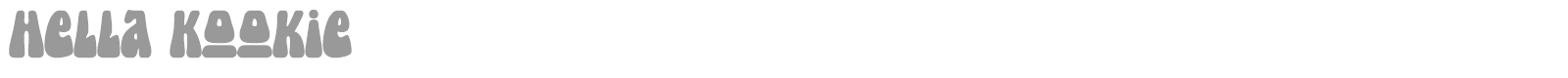 Hella Kookie font preview
