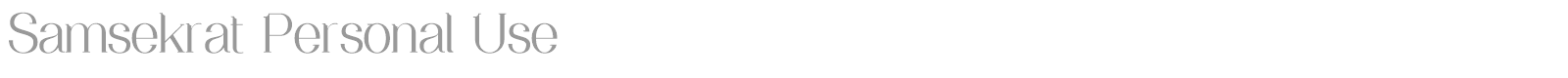 Samsekrat font preview