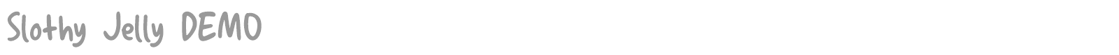 Slothy Jelly font preview