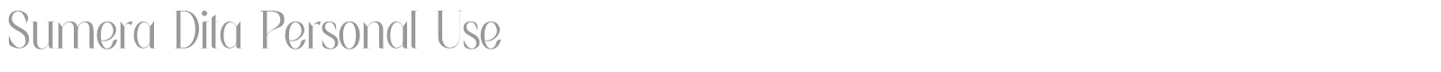Sumera Dita font preview