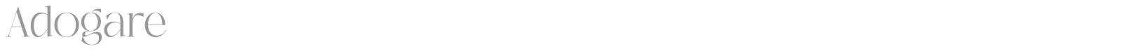 Adogare font preview