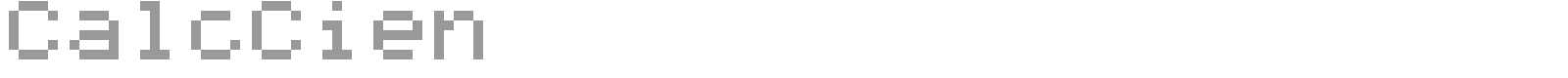 Calc Cien font preview