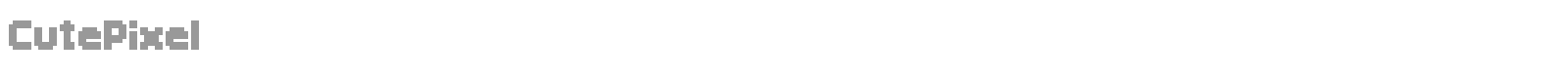 Cute Pixel font preview