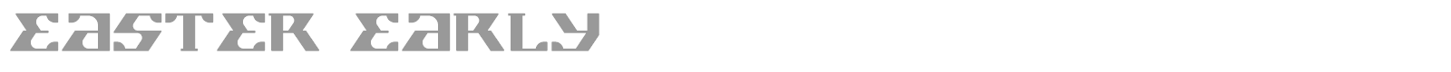 Easter Early font preview