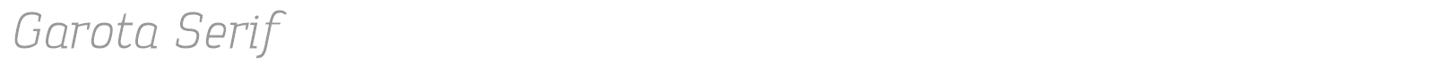 Garota Serif font preview