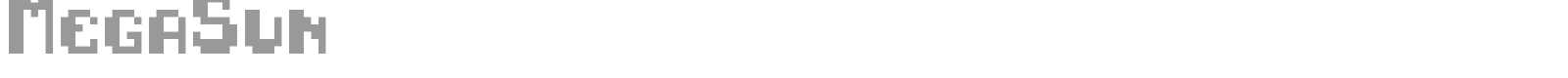 MegaSun font preview
