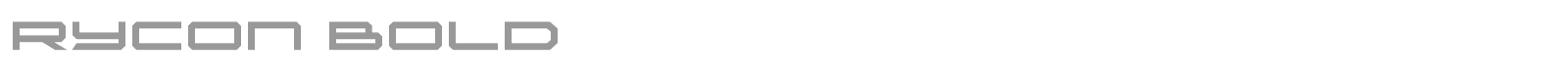 Rycon font preview