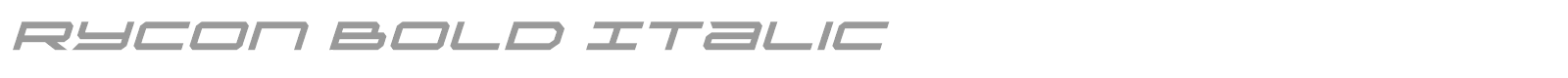 Rycon font preview