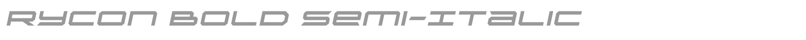 Rycon font preview