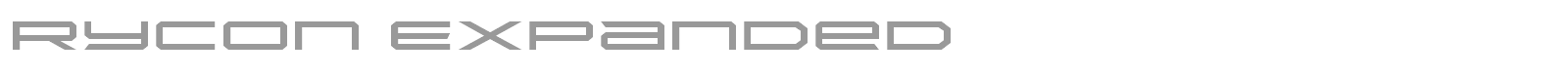 Rycon font preview