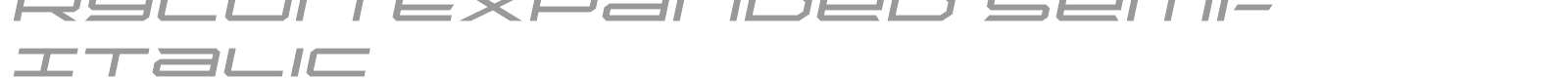 Rycon font preview