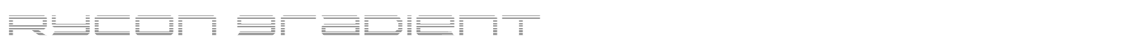 Rycon font preview