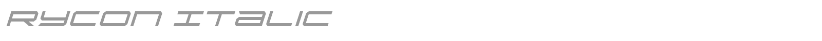 Rycon font preview