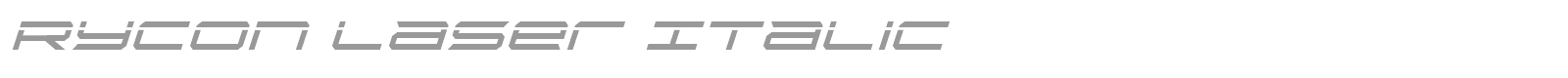 Rycon font preview