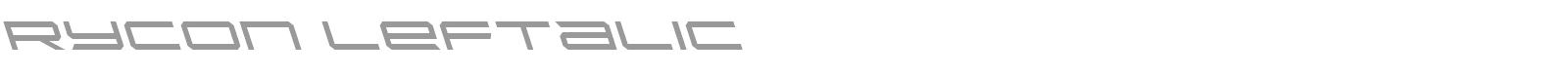 Rycon font preview