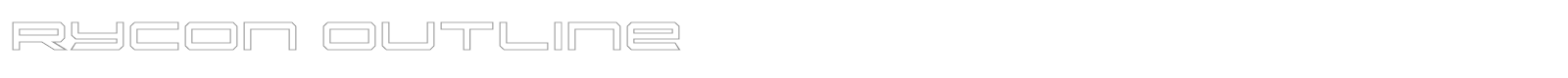 Rycon font preview