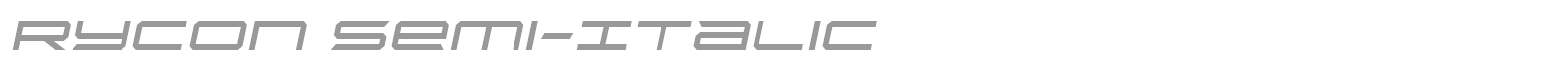 Rycon font preview