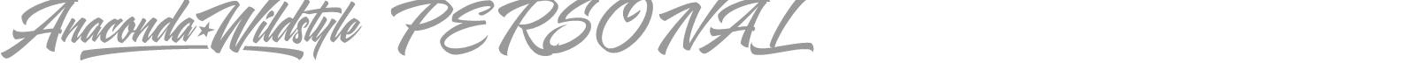 Anaconda Wildstyle font preview