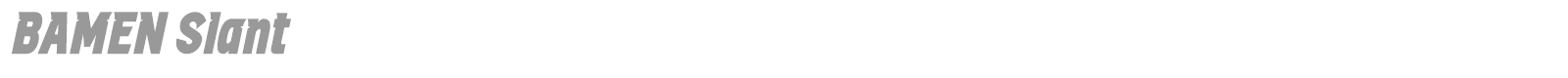 Bamen font preview