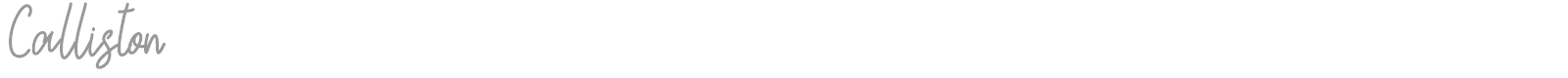 Calliston font preview