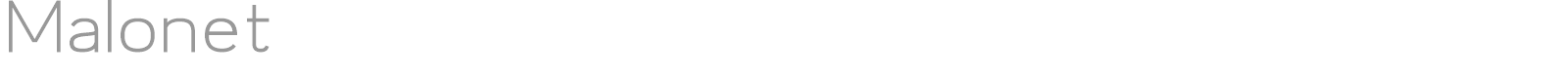 Malonet font preview