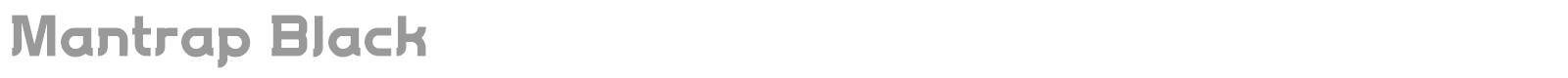 Mantrap font preview