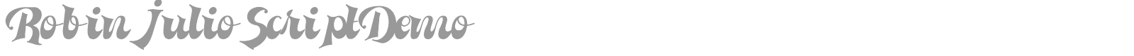Robin Julio Script font preview