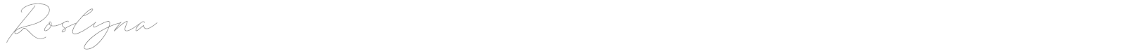 Roslyna font preview