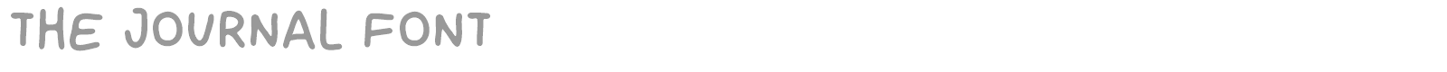 The Journal font preview