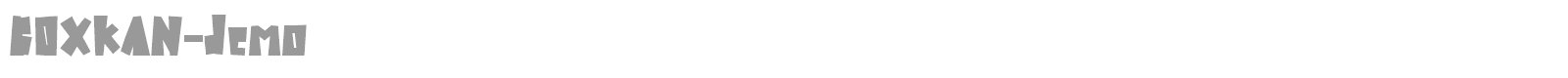 Boxkan font preview