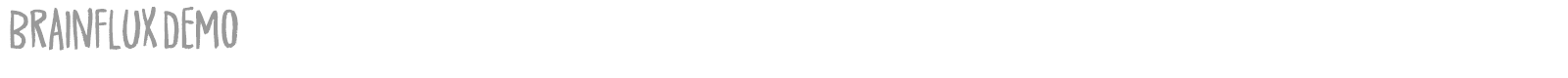 Brainflux font preview