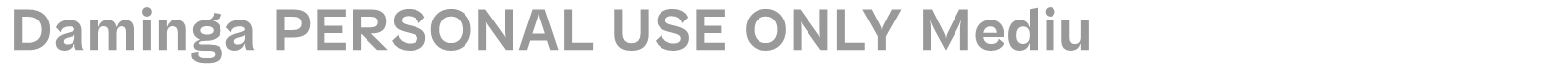 Daminga font preview
