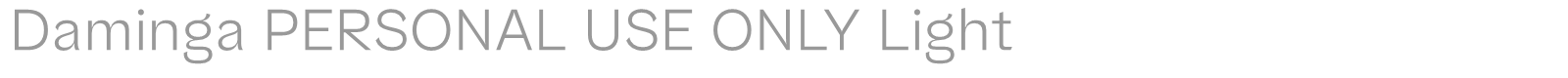 Daminga font preview