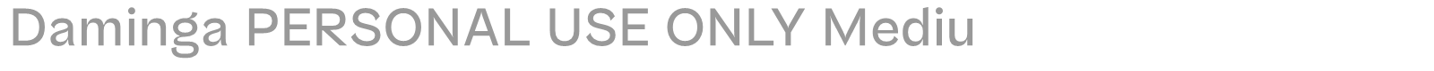 Daminga font preview