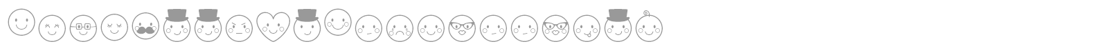 MTF Cheeky Emoji Doodles font preview