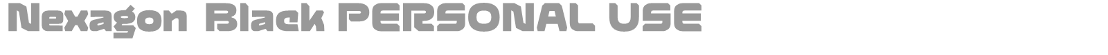 Nexagon font preview