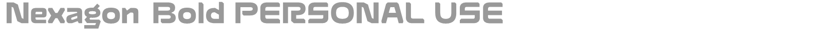 Nexagon font preview
