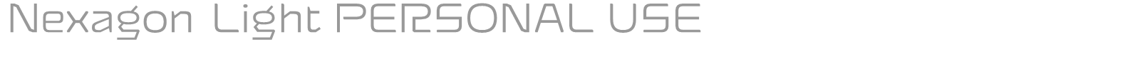 Nexagon font preview