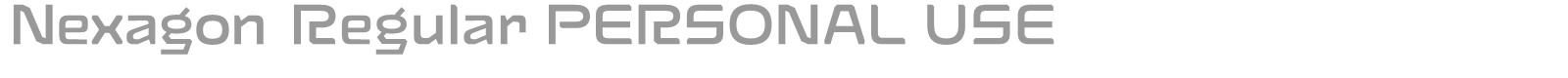 Nexagon font preview