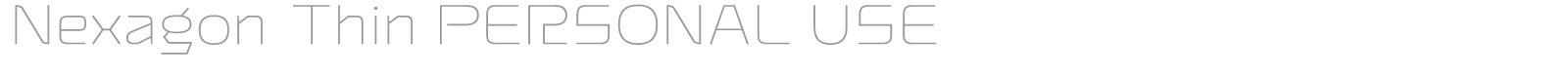 Nexagon font preview
