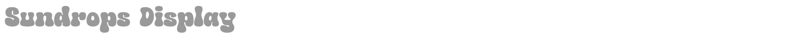 Sundrops Display font preview